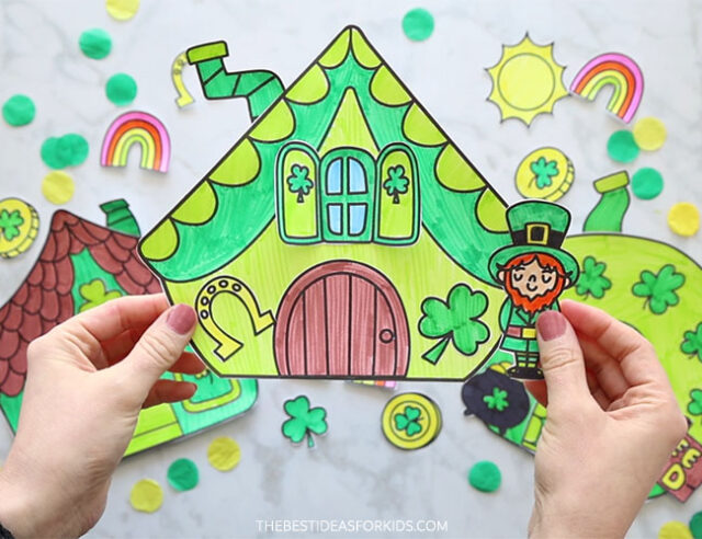 Build a Leprechaun House Printable Craft
