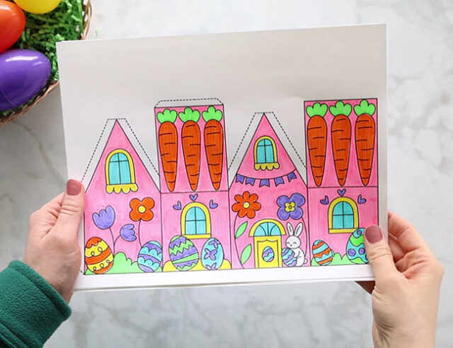Color Easter Houses