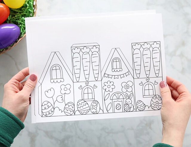 Easter House Printable Sheets