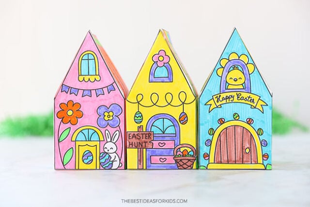 Easter Printable Houses