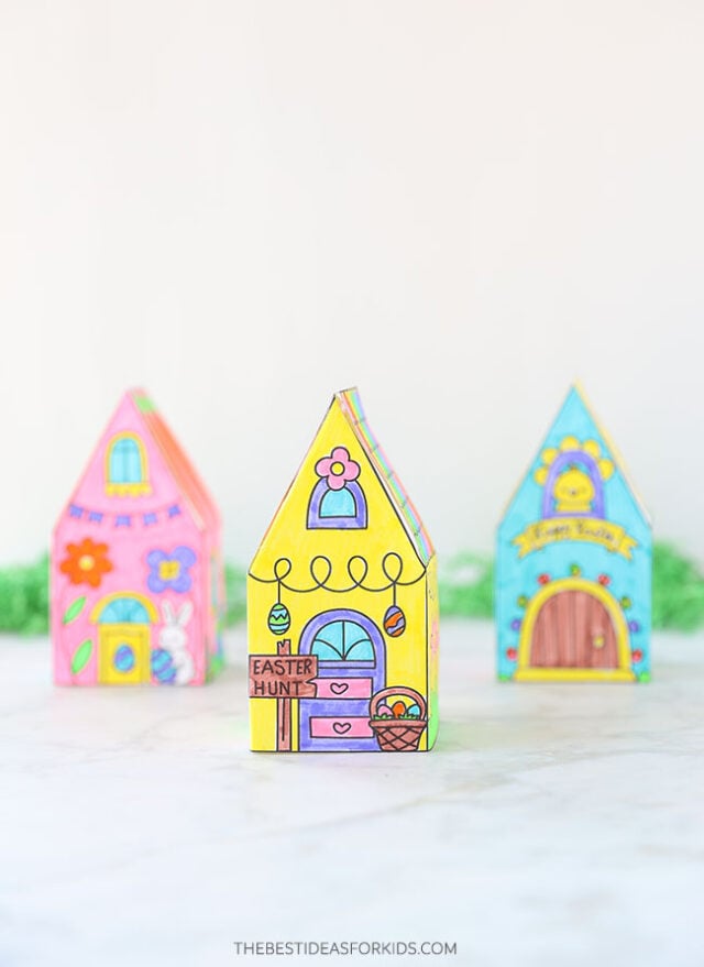 Free Printable Easter Bunny Houses