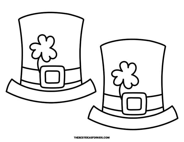 Leprechaun Hat Templates - 2 per page