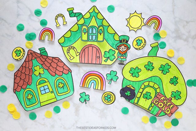 Printable Build Your Own Leprechaun House