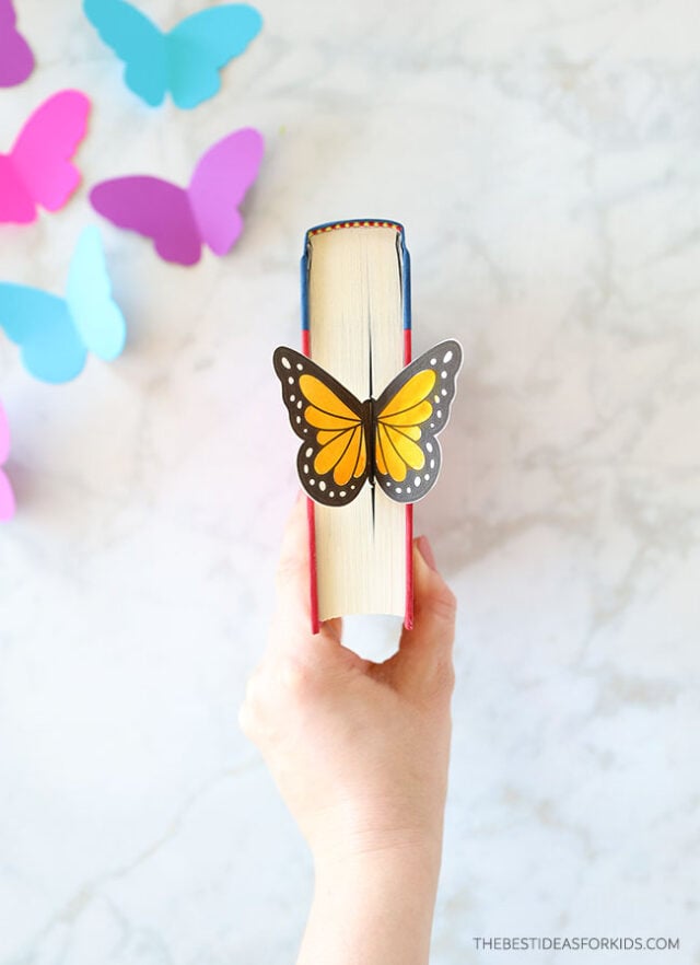 3D Monarch Butterfly Bookmark