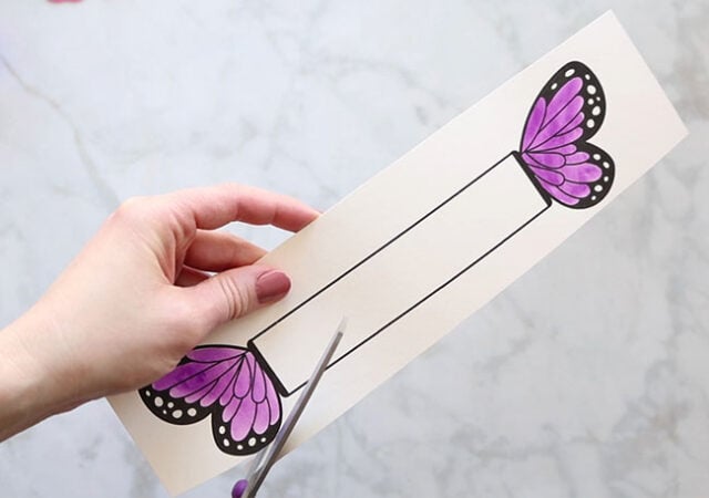 Cut out Butterfly Bookmark