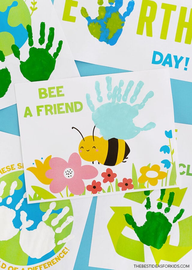 Earth Day Hand Print Art