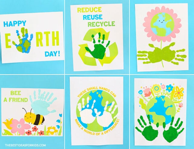 Earth Day Handprint Art Printables