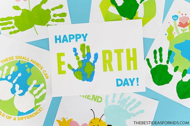 Handprint Art for Earth Day