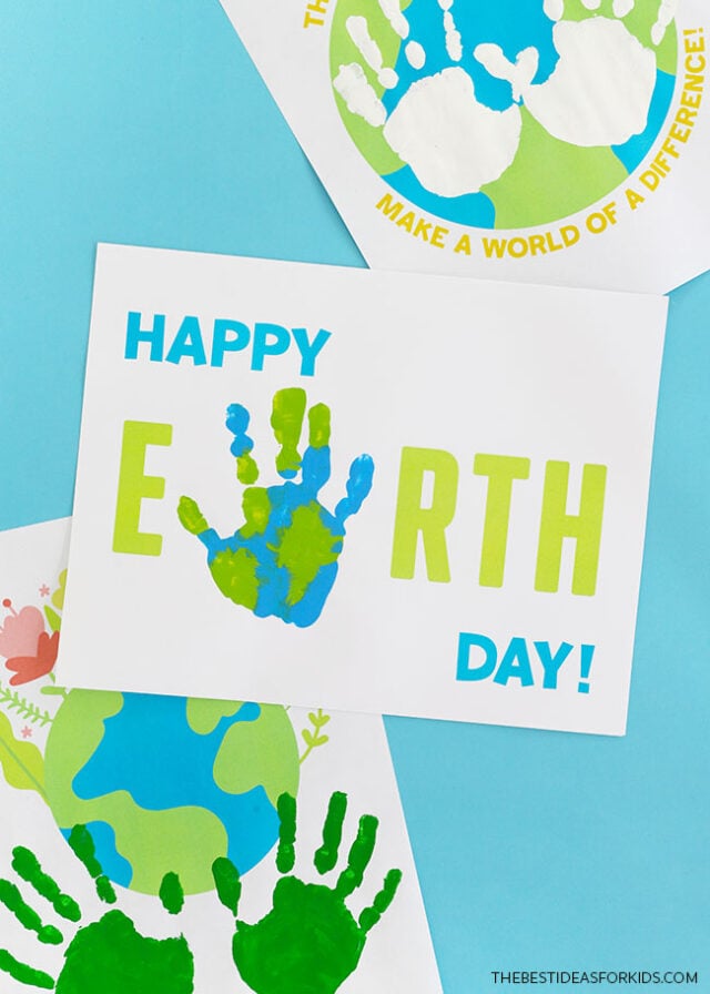 Ready to Print Earth Day Handprint Art