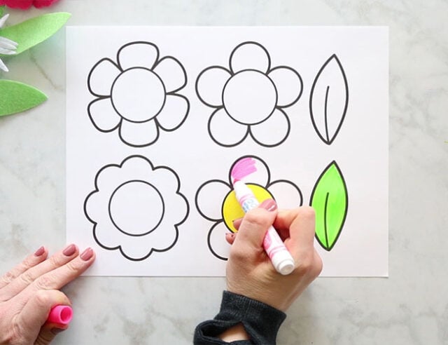Color the Flowers