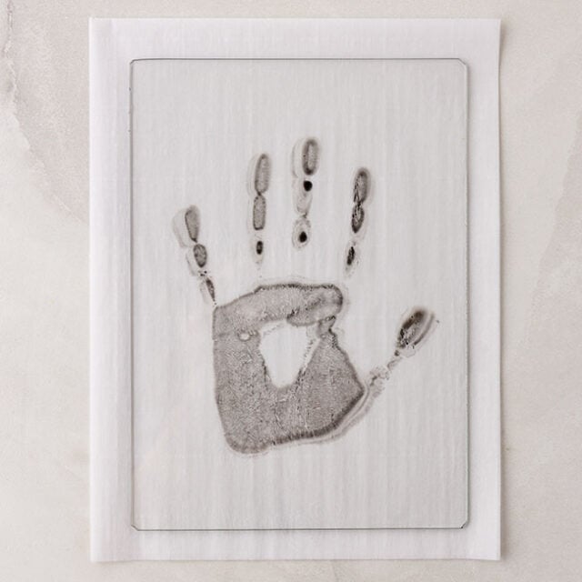 Flip the handprint over