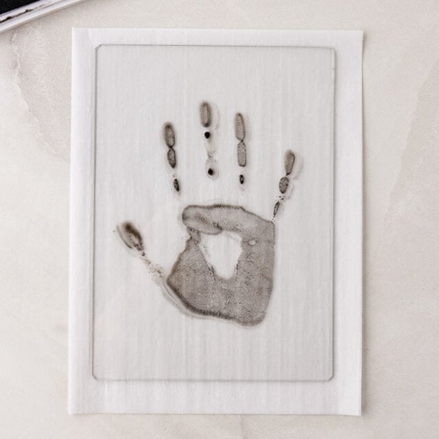 Make an ink handprint