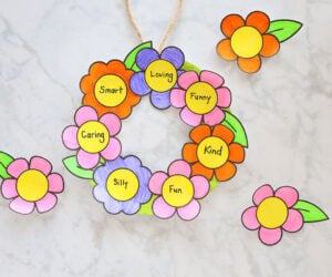 Mothers Day Paper Plate Wreath