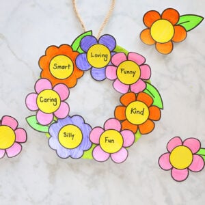 Mothers Day Paper Plate Wreath