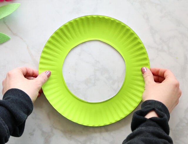 Paint Paper Plate Green