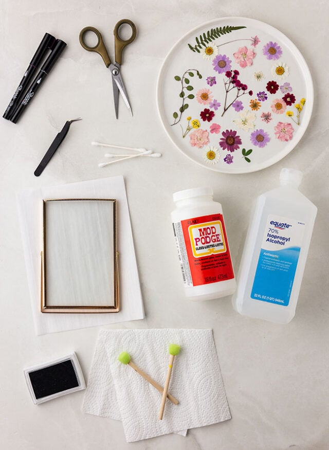 Pressed Flower Handprint Supplies