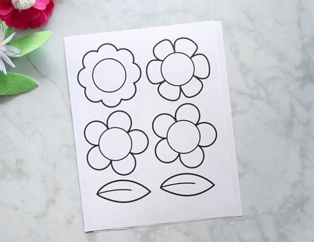 Printable Flowers for Wreath