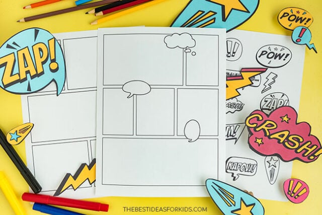Blank Comic Strip Free Printable