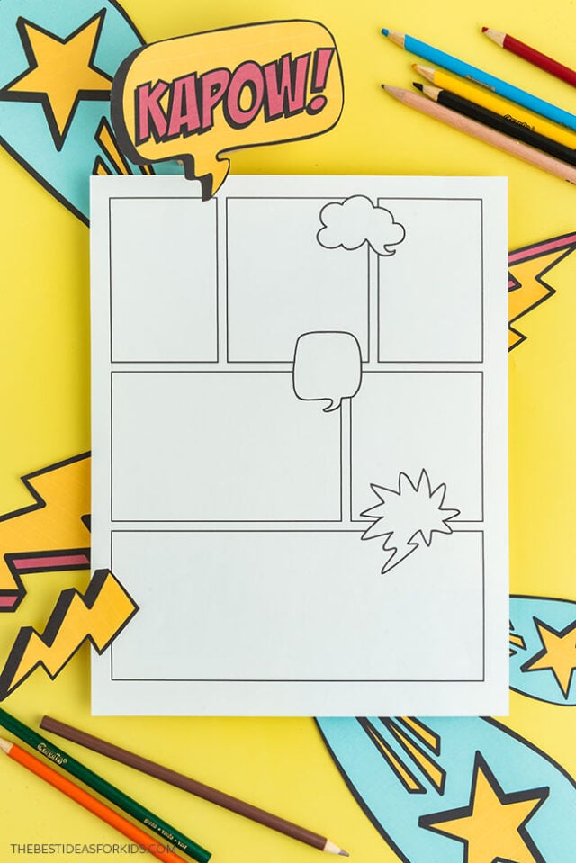 Blank Comic Strip Printable