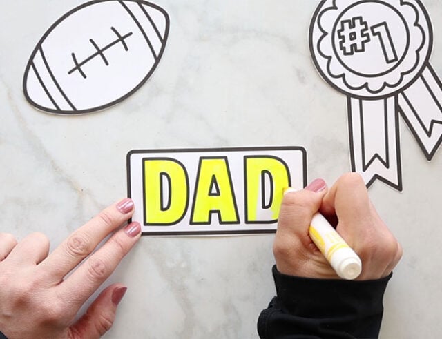 Color Fathers Day Templates