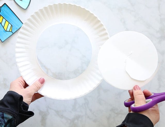 Cut out Paper Plate Center