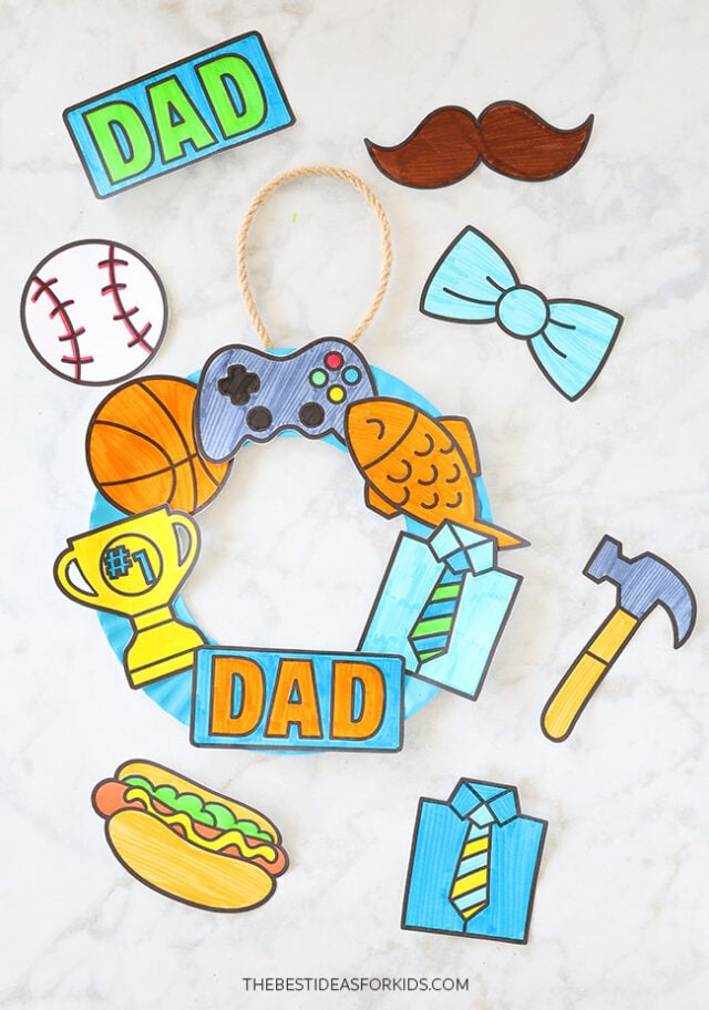 Paper Plate Father's Day Craft