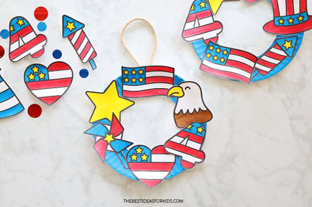 Paper Plate Craft 4th of July
