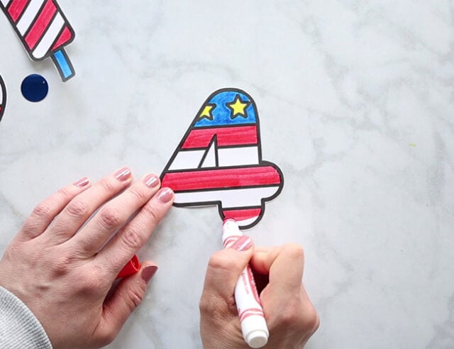 color templates 4th of july