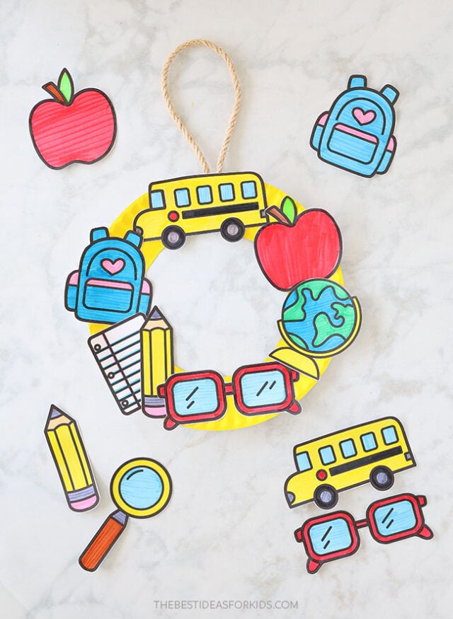 Back to School Wreath Craft
