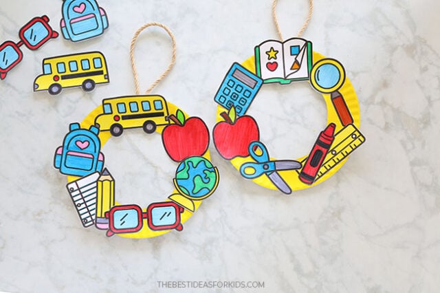 Printable Back to School Wreath