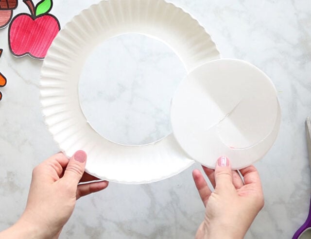 Cut out Paper Plate Center