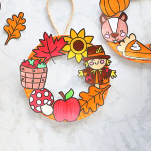 Fall Paper Plate Wreath