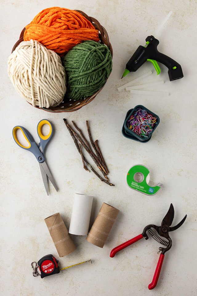 Chunky Yarn Pumpkin Supplies