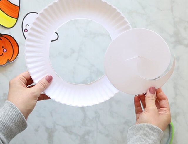 Cut out paper plate