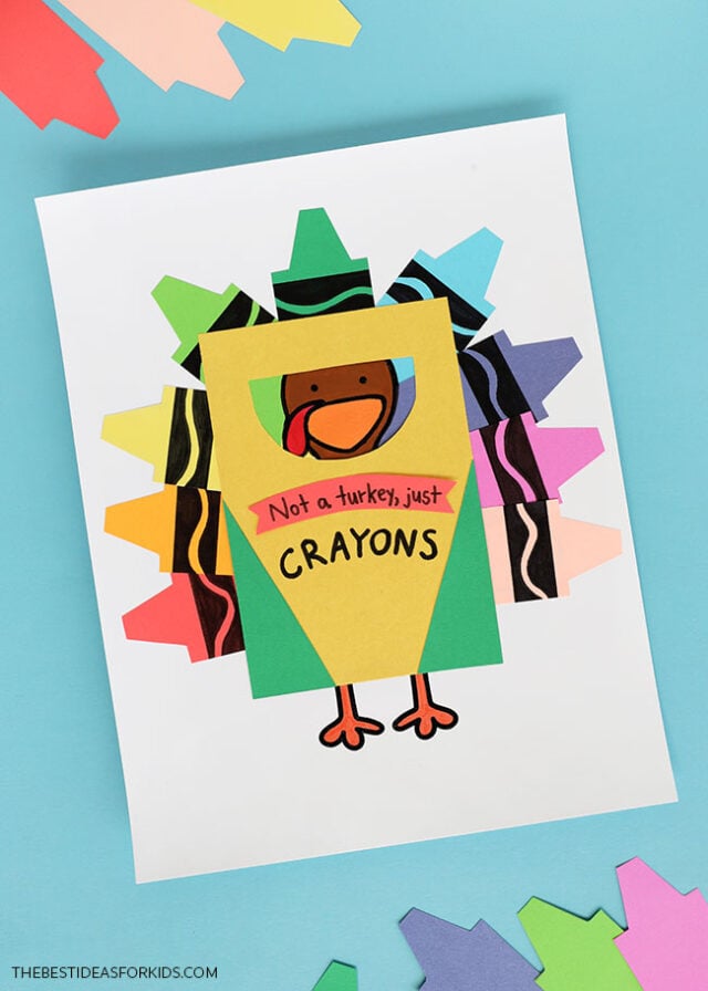 Free Printable Crayon Turkey Disguise
