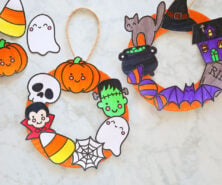 Halloween Paper Plate Wreath