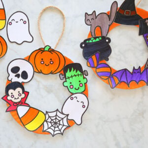 Halloween Paper Plate Wreath