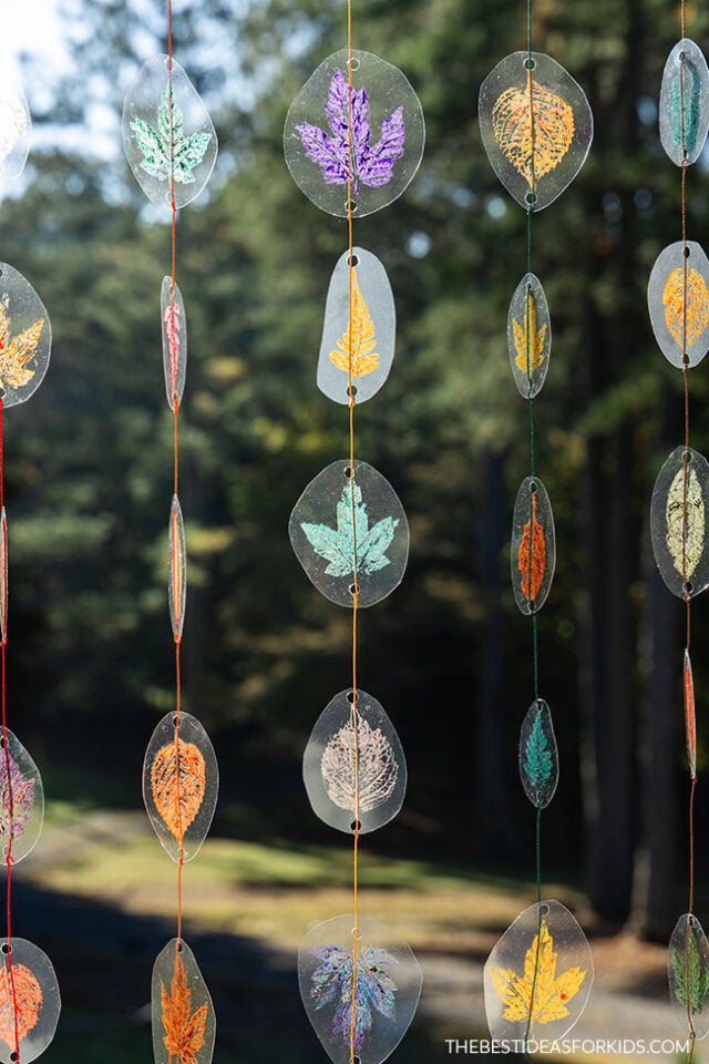 Leaf Mobile Craft for Kids