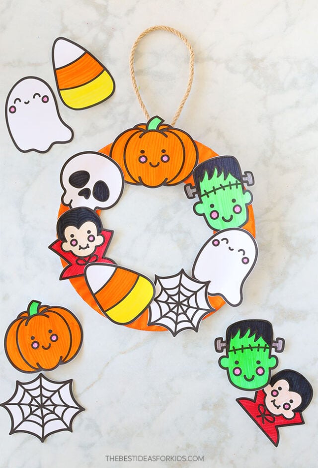 Paper Plate Halloween Craft
