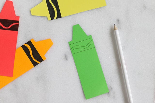 Pencil lines on paper crayon