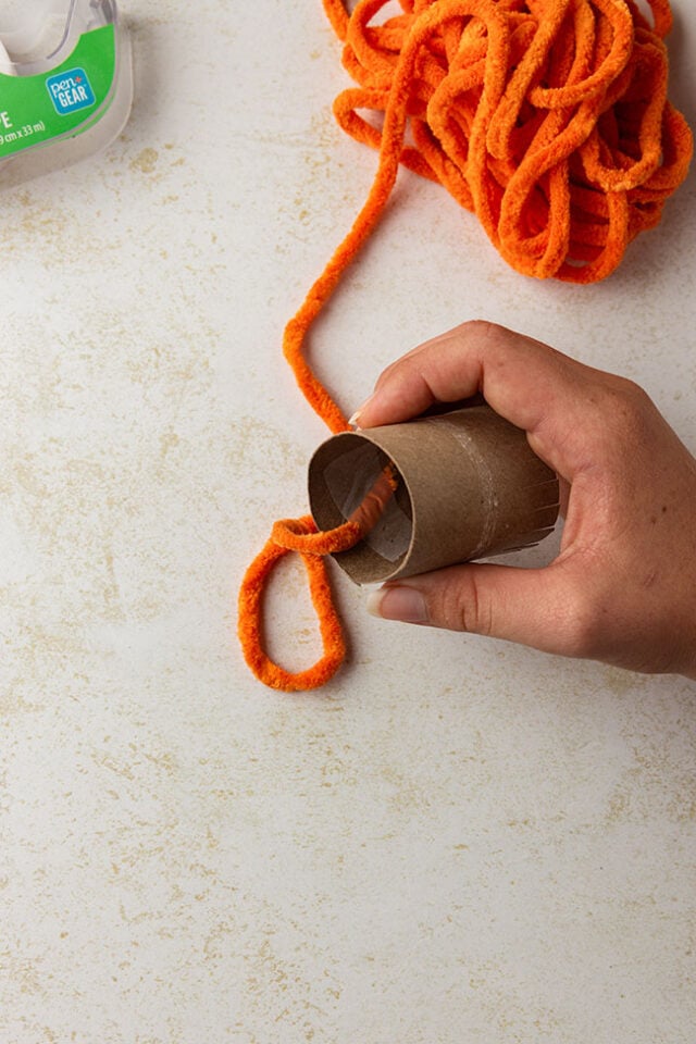 Tape inside paper roll